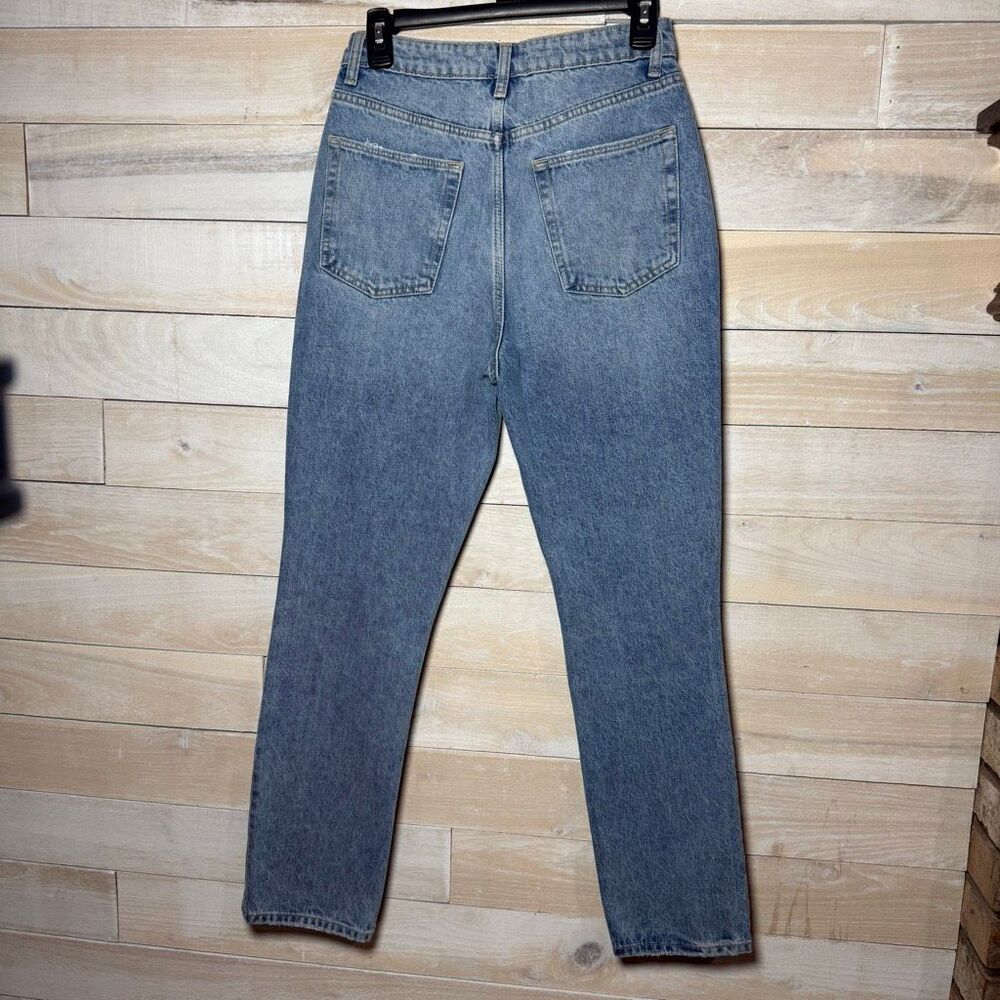 Lovers + Friends Reece High Rise Rigid Slim Straight Jeans Size 26 - Picture 5 of 8